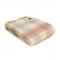 Meadow Check - Pure New Wool - Slate, Dusky Pink or Ink